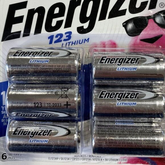 Energizer 123 Lithim 3v Batteries- 6CT - Picture 1 of 1